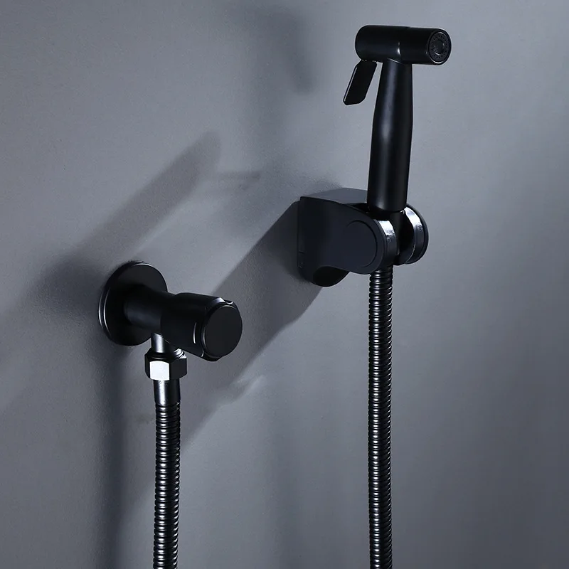 

Bidet Faucet Black Brass Bathroom Shower Mixer Taps Bidet Toilet Sprayer Bidet Toilet Washer Mixer Muslim Shower Ducha Higienica