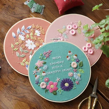 European-style Three-dimensional Embroidery Flower Production Adult Beginners Introduction Hand-embroidered DIY Material Package
European-style Three-dimensional Embroidery Flower Production Adult Beginners Introduction Hand-embroidered DIY Material Package