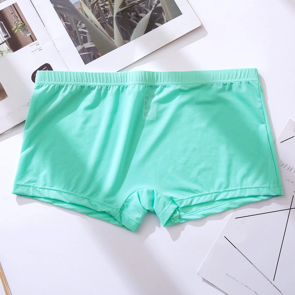 Men Ice Silk Boxer Shorts Underwear Transparent Boxer Breathable Solid Color Male Ultra Thin Quick Drying Swimwear Beachwear
Men Ice Silk Boxer Shorts Underwear Transparent Boxer Breathable Solid Color Male Ultra Thin Quick Drying Swimwear Beachwear