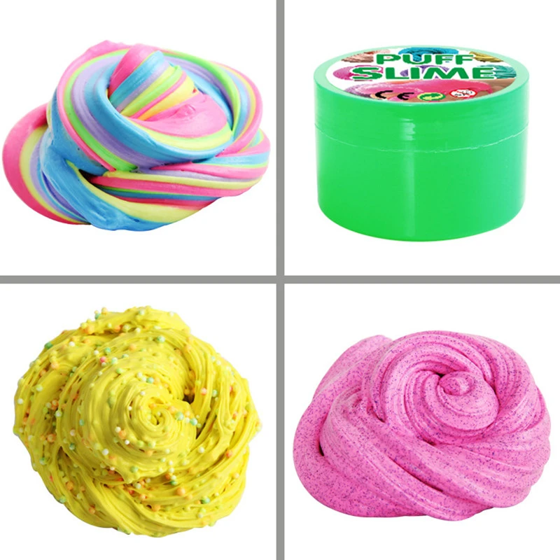 Colorful Fluffy Slime Soft and Safe Anti-Stress Putty Playdough Decompression Polymer Clay Plasticine for Adult and Children
Colorful Fluffy Slime Soft and Safe Anti-Stress Putty Playdough Decompression Polymer Clay Plasticine for Adult and Children