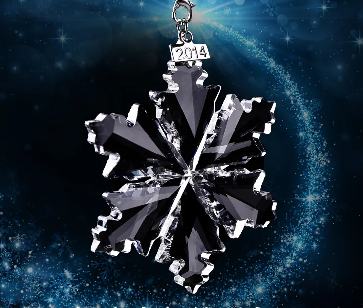

2014 Car Pendant Austrian Crystal Snowflakes Decoration Suspension Ornaments Snowflake Hanging Decoration Christmas Gifts