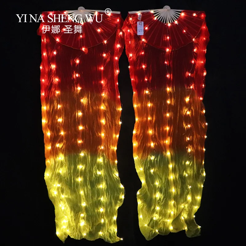 100% Silk LED Rainbow Dance Long Fans Women Belly Dance Costume Performance Props Belly Dance Chinese Dance LED Fans Accessories
100% Silk LED Rainbow Dance Long Fans Women Belly Dance Costume Performance Props Belly Dance Chinese Dance LED Fans Accessories