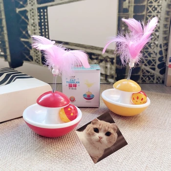New Cat toy feather bell tumbler Funny Teaser Wobble to tickle the cat feather spring not ball Dog Bite Toy
New Cat toy feather bell tumbler Funny Teaser Wobble to tickle the cat feather spring not ball Dog Bite Toy