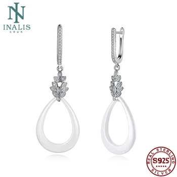 INALIS 925 Sterling Silver Drop Earrings For Women Shiny Simple Zircon Korean Exquisite Small Earring Women Girl Party Jewelry 
INALIS 925 Sterling Silver Drop Earrings For Women Shiny Simple Zircon Korean Exquisite Small Earring Women Girl Party Jewelry