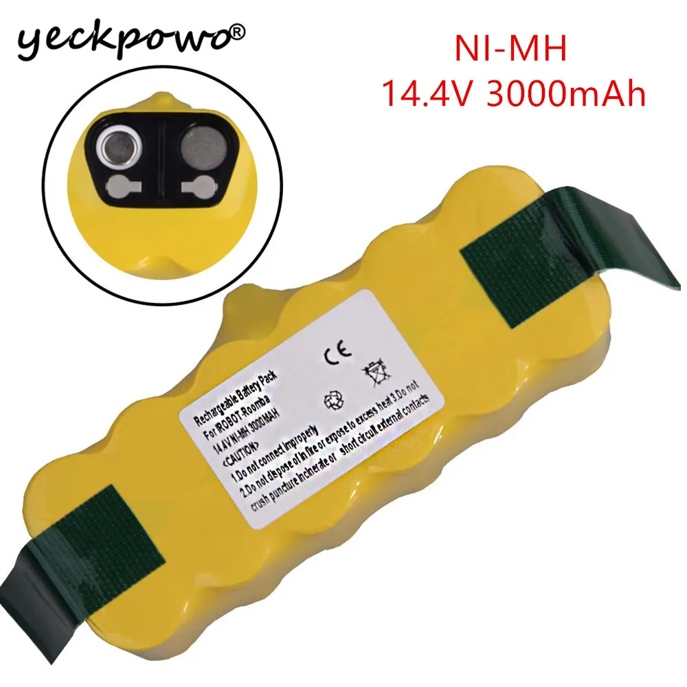YECKPOWO 3000mAh Battery SC for iRobot Roomba 500 600 700 800 900 Series Vacuum Cleaner rechargeable battery
YECKPOWO 3000mAh Battery SC for iRobot Roomba 500 600 700 800 900 Series Vacuum Cleaner rechargeable battery
