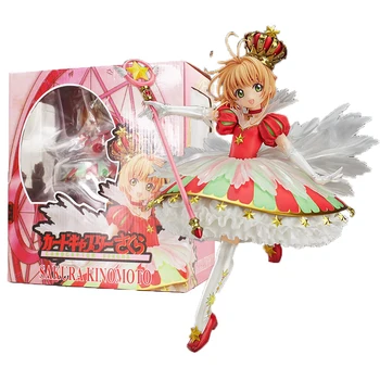 17cm Cardcaptor Sakura Action Figures Kinomoto with Magic Wand Anime Cute Beauty Model Toys
17cm Cardcaptor Sakura Action Figures Kinomoto with Magic Wand Anime Cute Beauty Model Toys