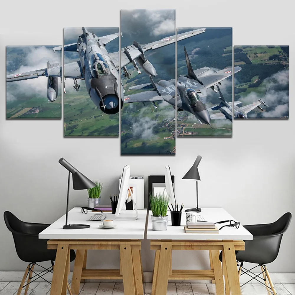 Modern Canvas Painting 5 Pieces Print Picture Poster Jet Fighter HD Print Paintin Modular Picture Abastract Framework
Modern Canvas Painting 5 Pieces Print Picture Poster Jet Fighter HD Print Paintin Modular Picture Abastract Framework