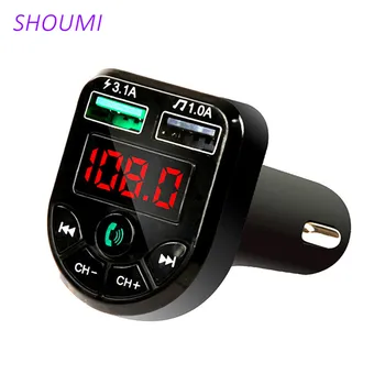 Shoumi Bluetooth 5.0 FM Transmitter Car Kit MP3 Modulator Player Wireless Handsfree Audio Receiver 3.1A Dual USB Fast Car Charge
Shoumi Bluetooth 5.0 FM Transmitter Car Kit MP3 Modulator Player Wireless Handsfree Audio Receiver 3.1A Dual USB Fast Car Charge