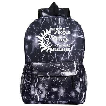 Luminous Supernatural Backpack Saving People Hunting Things The Family Business Letters Print Schoolbag Boy Girl Teen Travel Bag
Luminous Supernatural Backpack Saving People Hunting Things The Family Business Letters Print Schoolbag Boy Girl Teen Travel Bag