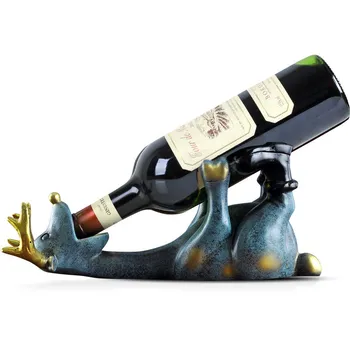Lying Deer Resin Crafts Ornaments Creative European Elk Wine Rack Ornaments Home Decoration Gifts M4243
Lying Deer Resin Crafts Ornaments Creative European Elk Wine Rack Ornaments Home Decoration Gifts M4243