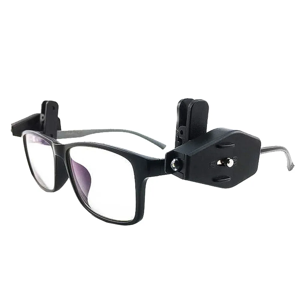 Mini LED Flashlight Outdoor Fishing Light Adjustable Angle Glasses Light Glasses Clip Cap Clip Flashlight Portable Reading Light
