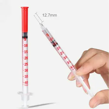 

Free shipping 20pcs/40pcs 1ml Disposable Plastic Liquid Dispenser Syringe Needle, injection for insulin syringe