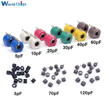 diymore 10PCS/Lot Trimmer Variable Capacitance Ceramic 6mm Capacitor Kit 3PF 5PF 10PF 20PF 30PF 40PF 60PF 70PF 120PF for Arduino
diymore 10PCS/Lot Trimmer Variable Capacitance Ceramic 6mm Capacitor Kit 3PF 5PF 10PF 20PF 30PF 40PF 60PF 70PF 120PF for Arduino