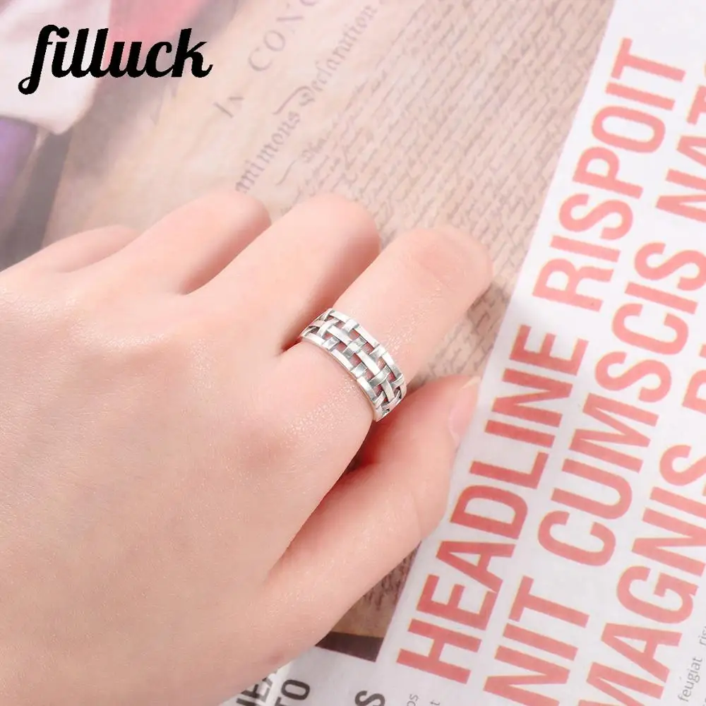 Filluck 925 Sterling Silver Line Cross Open Vintage Ring Adjustable Closed Ring 925 Silver Fine Jewelry For Women Charms Gift
Filluck 925 Sterling Silver Line Cross Open Vintage Ring Adjustable Closed Ring 925 Silver Fine Jewelry For Women Charms Gift