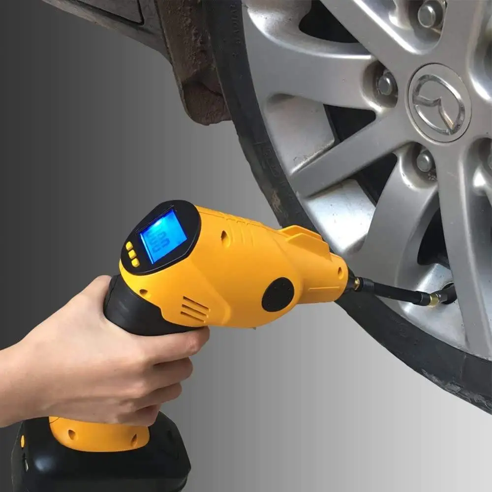 Portable Cordless Tire Inflator, Air Pump With LED Lighting and Tire Pressure Gauge Handheld Air Compressor for Car Bike
Portable Cordless Tire Inflator, Air Pump With LED Lighting and Tire Pressure Gauge Handheld Air Compressor for Car Bike