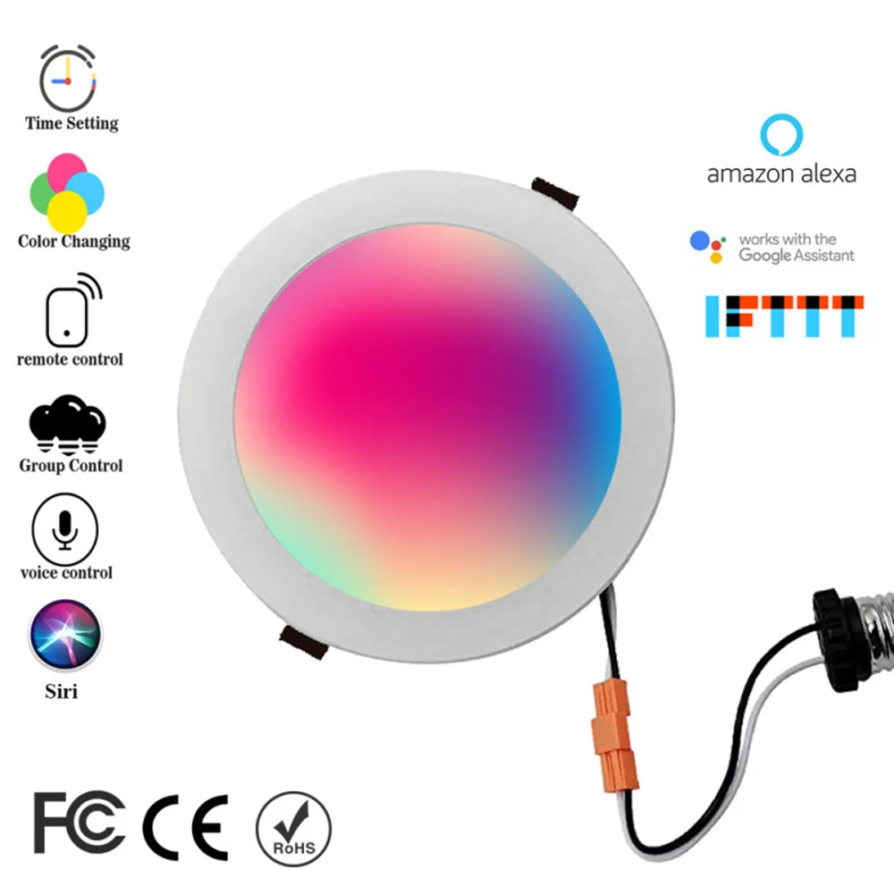 WIFI smart home Bucket Lamp Down light Tuya APP WIFI Remote Control RGBWC High Bright Spotlight work with Google home Alexa
WIFI smart home Bucket Lamp Down light Tuya APP WIFI Remote Control RGBWC High Bright Spotlight work with Google home Alexa