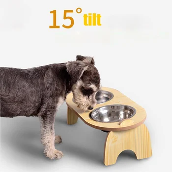 Double Single Dog Bowls for Pet Puppy Stainless Steel Bowls Wooden Rack Food Water Bowl Feeder Pet Cats Feeding Dishes Dogs Bowl
Double Single Dog Bowls for Pet Puppy Stainless Steel Bowls Wooden Rack Food Water Bowl Feeder Pet Cats Feeding Dishes Dogs Bowl