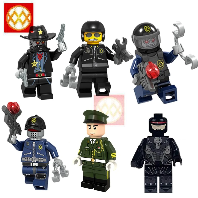 Single Military Army Honor Guard Ground Forces Corps Policeman Bad Cops Robo Swat Robocop Guns Building Blocks Toys for Children
Single Military Army Honor Guard Ground Forces Corps Policeman Bad Cops Robo Swat Robocop Guns Building Blocks Toys for Children