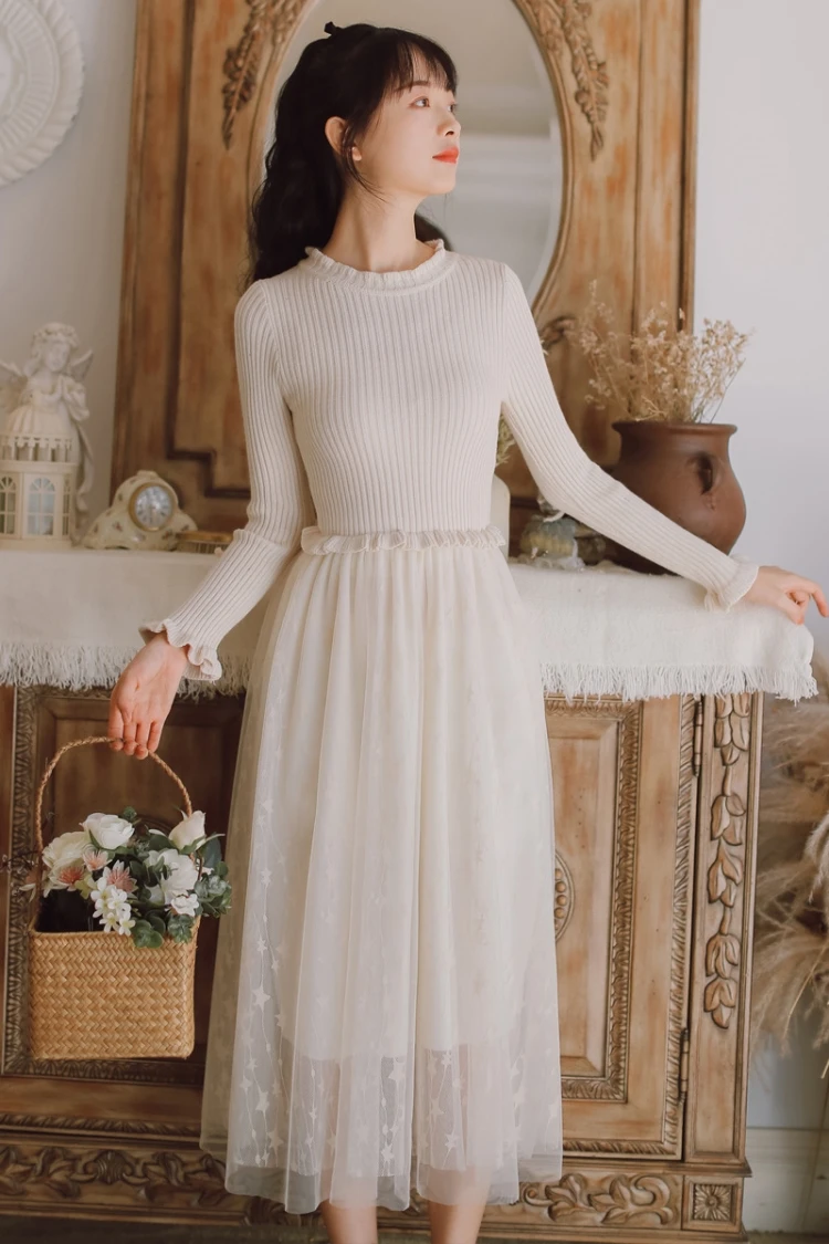 מורי ילדה סתיו חורף נשים סוודר שמלת Alyaboomty מישמש שחור סרוג כוכבים רשת שמלת רומנטי סריגה טול ארוך שמלה מורי ילדה סתיו חורף נשים סוודר שמלת Alyaboomty מישמש שחור סרוג כוכבים רשת שמלת רומנטי סריגה טול ארוך שמלה