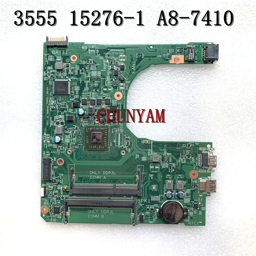 Для DELL INSPIRON 15 3555 ноутбук материнская плата 15276-1 Y25DC A8-7410 CN-0V5D6F V5D6F 100% тестирование |
