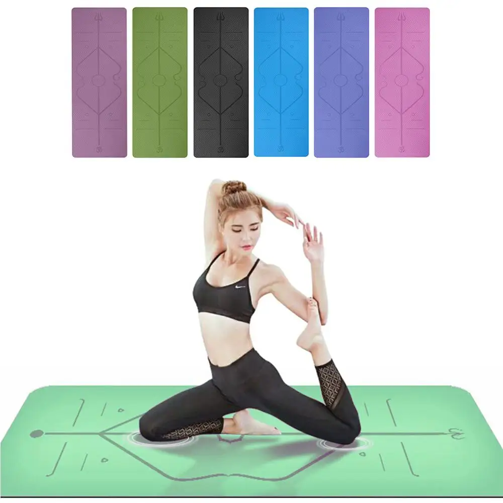 1830*610*6mm TPE Yoga Mat with Position Line Non-Slip Carpet Mat For Beginner Environmental Fitness Gymnastics Mats
1830*610*6mm TPE Yoga Mat with Position Line Non-Slip Carpet Mat For Beginner Environmental Fitness Gymnastics Mats