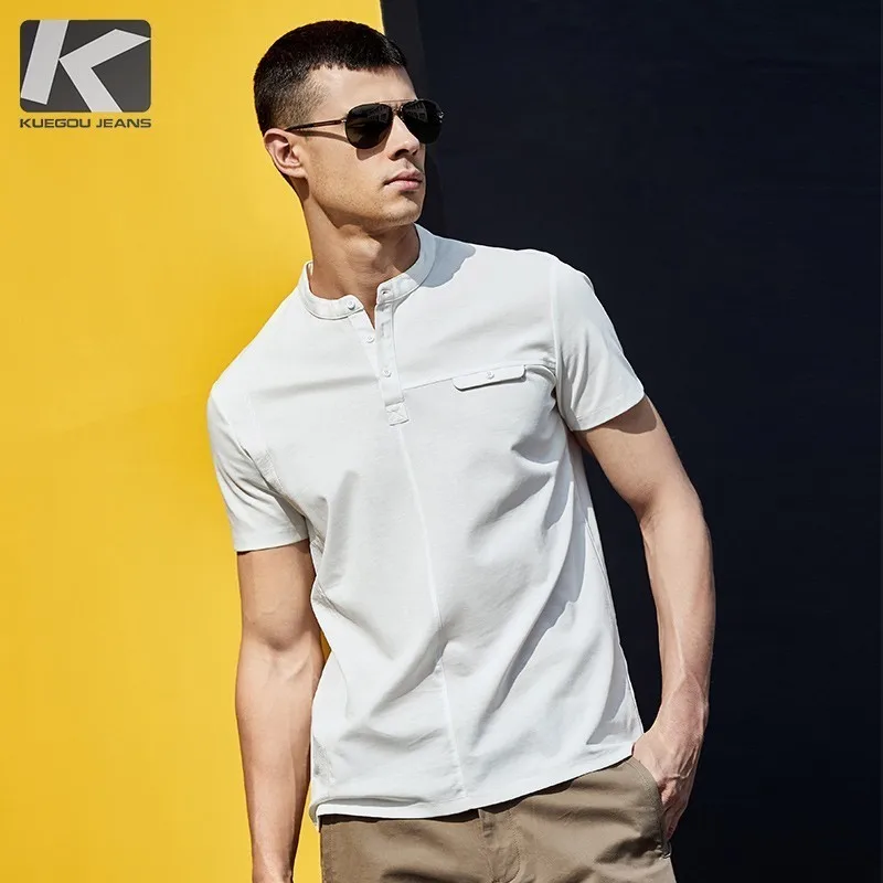Summer 2019 Men T Shirt Cotton Button Patchwork Black White Color For Man Fashion Short Sleeve Slim T-shirt Male Tee Shirt 5917
Summer 2019 Men T Shirt Cotton Button Patchwork Black White Color For Man Fashion Short Sleeve Slim T-shirt Male Tee Shirt 5917