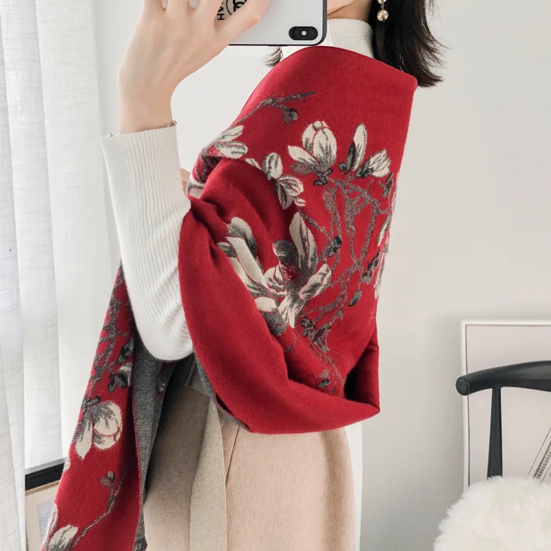 scarf new style flower imitation cashmere scarf for women autumn and winter double use warm air conditioning shawl
scarf new style flower imitation cashmere scarf for women autumn and winter double use warm air conditioning shawl