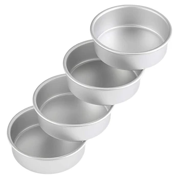 4 Pcs Cake Pan Aluminum Alloy Round Baking Pans Cake Pans Set Easy to Clean Dishwasher Washable 6.7 Inches Cake Mould
4 Pcs Cake Pan Aluminum Alloy Round Baking Pans Cake Pans Set Easy to Clean Dishwasher Washable 6.7 Inches Cake Mould