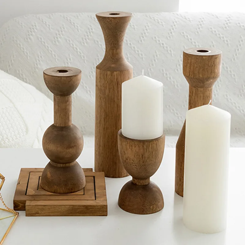 Tobs wood candlestick holders home decorative pillar holder coffee/brown color wedding party decoration supplier
Tobs wood candlestick holders home decorative pillar holder coffee/brown color wedding party decoration supplier