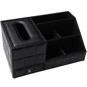 Tissue Box Multi Functional Napkin Holder PU Leather Remote Controller Storage Box Home Decoration Table Top Organizer
Tissue Box Multi Functional Napkin Holder PU Leather Remote Controller Storage Box Home Decoration Table Top Organizer