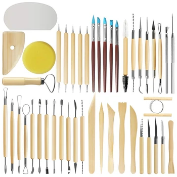 46 Pcs Clay Sculpting Tools Clay Pottery Set Carving Tool Craft Beginner Gift Easy to Use Great for Clay Sculpting Modeling Carv
46 Pcs Clay Sculpting Tools Clay Pottery Set Carving Tool Craft Beginner Gift Easy to Use Great for Clay Sculpting Modeling Carv