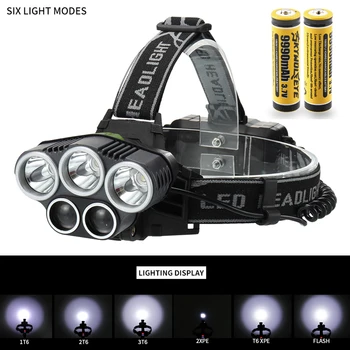 Upgrade 600000 LM T6 LED Headlamp Rechargeable Headlight Flashlight Torch
Upgrade 600000 LM T6 LED Headlamp Rechargeable Headlight Flashlight Torch