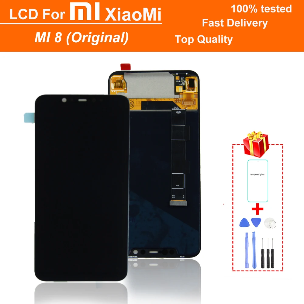 6.21'' Original Display For Xiaomi Mi 8 LCD Touch Screen Digitizer Assembly With Frame For Xiaomi Mi8 Replacement Repair parts
6.21'' Original Display For Xiaomi Mi 8 LCD Touch Screen Digitizer Assembly With Frame For Xiaomi Mi8 Replacement Repair parts