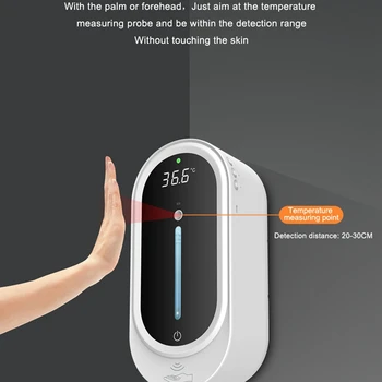 2 in 1 Infrared Thermometer Automatic Soap Dispenser Wall-Mounted Non-Contact Soap Dispenser and Thermometer
2 in 1 Infrared Thermometer Automatic Soap Dispenser Wall-Mounted Non-Contact Soap Dispenser and Thermometer