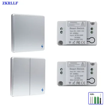 433Mhz Bedroom Lamp LED Bulb Remote Switches 1、2 button Remote Control Switch Wall Remote Transmitter Smart Home Wireless Light
433Mhz Bedroom Lamp LED Bulb Remote Switches 1、2 button Remote Control Switch Wall Remote Transmitter Smart Home Wireless Light