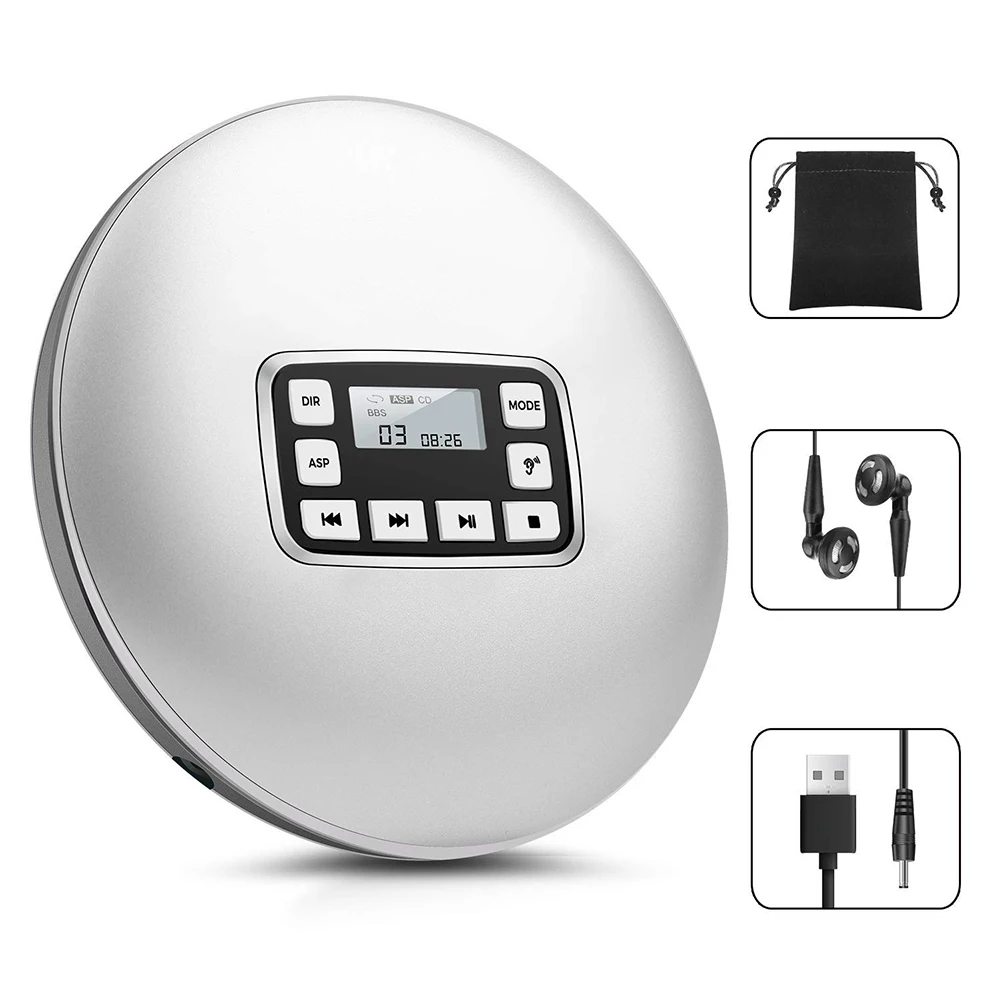 Round Shockproof With Electronic Skip Stereo Electric HIFI Headphone Jack Music Portable Protection Acoustic CD Player
Round Shockproof With Electronic Skip Stereo Electric HIFI Headphone Jack Music Portable Protection Acoustic CD Player