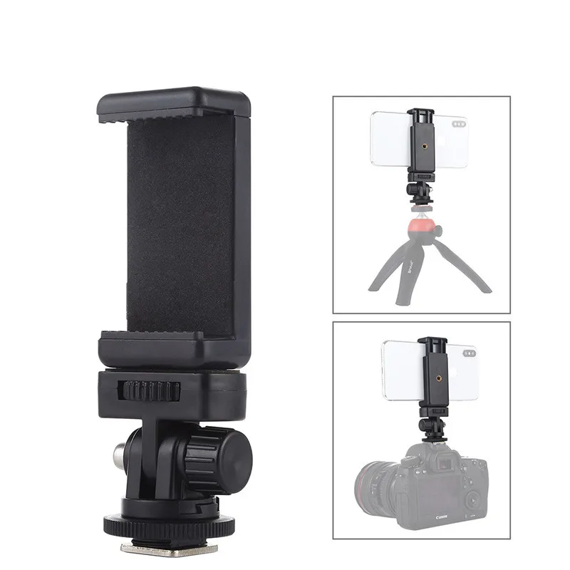 Camera Hot Shoe Phone Holder Monitor Flexible Tripod Adapter w Cold Shoe Mount for iPhone Samsung Canon Nikon Sony DSLR Camera
Camera Hot Shoe Phone Holder Monitor Flexible Tripod Adapter w Cold Shoe Mount for iPhone Samsung Canon Nikon Sony DSLR Camera