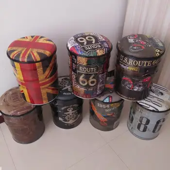 Retro Bar Stool Bar Chair Iron Bucket Stool Storage Storage Stool Home Stool Leisure Stool Storage Box Thickened
Retro Bar Stool Bar Chair Iron Bucket Stool Storage Storage Stool Home Stool Leisure Stool Storage Box Thickened