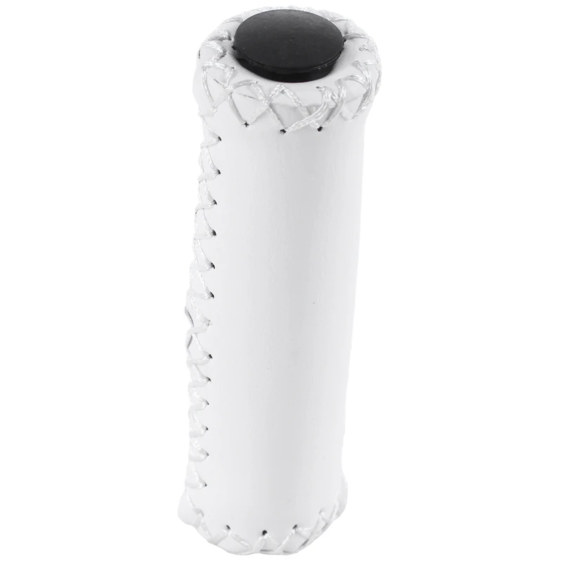 Pair Vintage leather bicycle Grips Grips trekking handlebars Cover Colour: White
Pair Vintage leather bicycle Grips Grips trekking handlebars Cover Colour: White