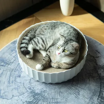 Bowl Type Cat Catnip Scratch Board Nail Scraper Mat Bed Toy Cats Scratcher Corrugated Paper Kitten Pad Rest Pet Supplies
Bowl Type Cat Catnip Scratch Board Nail Scraper Mat Bed Toy Cats Scratcher Corrugated Paper Kitten Pad Rest Pet Supplies
