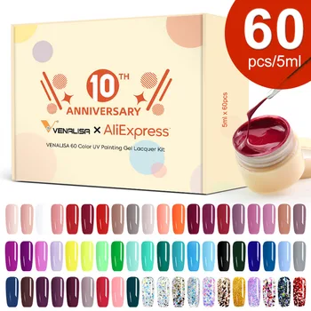 60pcs/set Venalisa Painting Gel VIP Kit Luxury Box 5ml Nude Red Nail Art Salon Manicure Color UV LED Drawing Gel Nail Lacquer 
60pcs/set Venalisa Painting Gel VIP Kit Luxury Box 5ml Nude Red Nail Art Salon Manicure Color UV LED Drawing Gel Nail Lacquer
