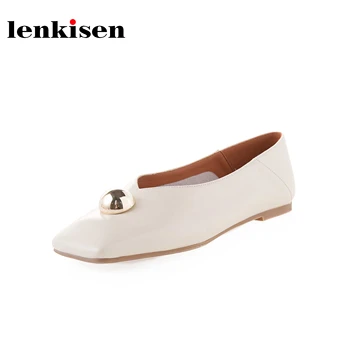Lenkisen spring summer basic sweet genuine leather dating daily wear square toe low heels irregular metal decorations pumps L36
Lenkisen spring summer basic sweet genuine leather dating daily wear square toe low heels irregular metal decorations pumps L36