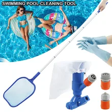 Pool Vacuum Cleaner Swimming Pool Skimmer Net Vacuum Cleaner Brush Hot Spring Vacuum Cleaner Cleaning Tool with Cleaner Gloves
Pool Vacuum Cleaner Swimming Pool Skimmer Net Vacuum Cleaner Brush Hot Spring Vacuum Cleaner Cleaning Tool with Cleaner Gloves