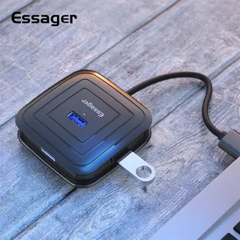 Essager USB HUB 4 Port USB 3.0 Splitter For MacBook Pro Surface Multi USB 2.0 HUB Adapter With Power Supply For Computer OTG HUB
Essager USB HUB 4 Port USB 3.0 Splitter For MacBook Pro Surface Multi USB 2.0 HUB Adapter With Power Supply For Computer OTG HUB