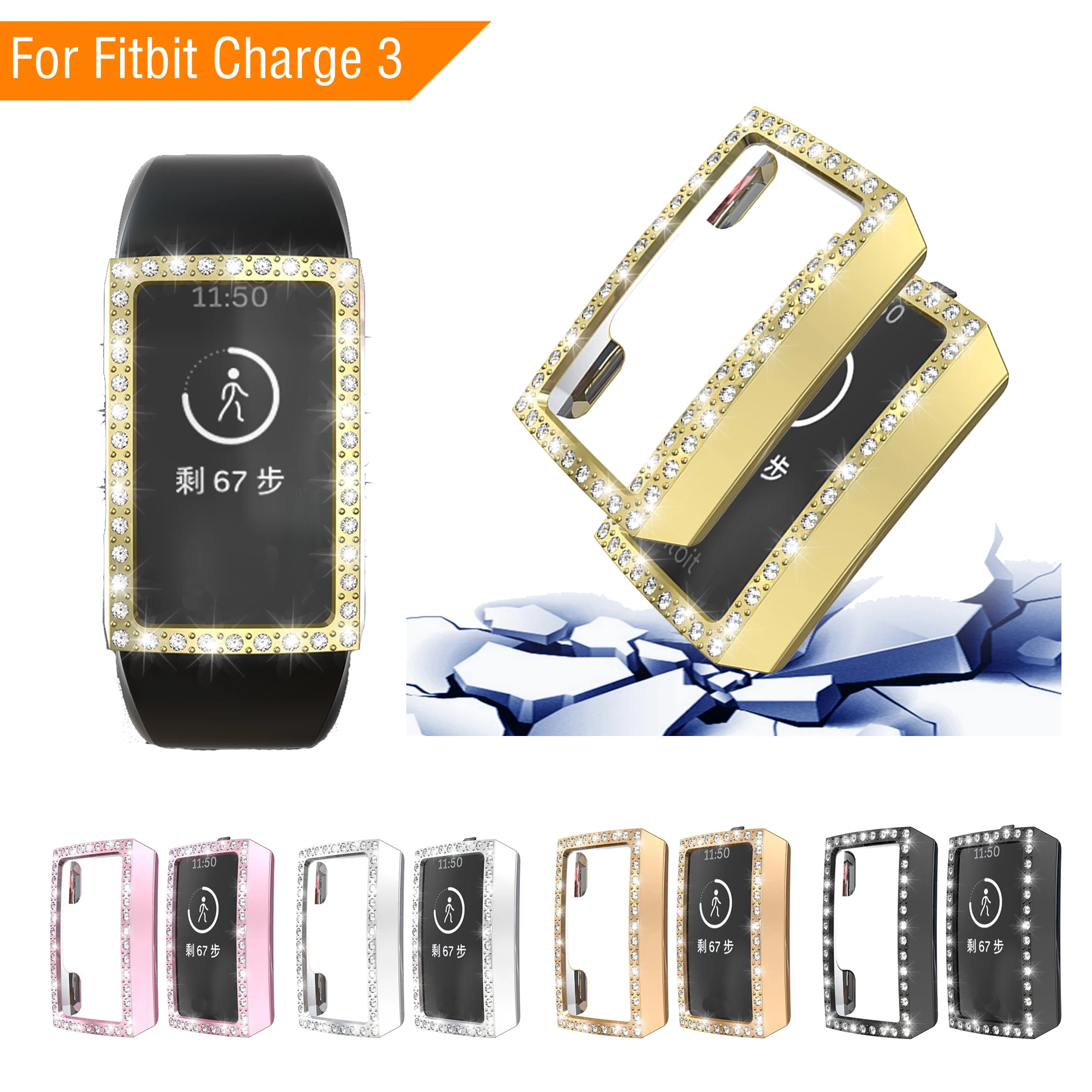 2020 Diamonds PC Cases for Fitbit Charge 3 Band Smart Watch Case Fitbit Charge 3 Correa Full Screen Protective Cover Accessories
2020 Diamonds PC Cases for Fitbit Charge 3 Band Smart Watch Case Fitbit Charge 3 Correa Full Screen Protective Cover Accessories