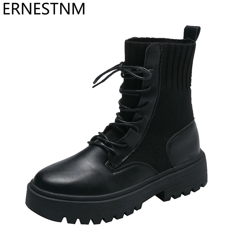 ERNESTNM 2019 Autumn Women Boots Casual Stretch Cloth Lace Up Female Ankle Boots for Women Fashion Black Sock Shoes Botas Mujer
ERNESTNM 2019 Autumn Women Boots Casual Stretch Cloth Lace Up Female Ankle Boots for Women Fashion Black Sock Shoes Botas Mujer