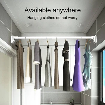 Telescopically Adjustable Curtain Bar Wardrobe Clothes Rail Towel Hanging Bar Shower Curtain Rod Stainless Steel Drying Rack
Telescopically Adjustable Curtain Bar Wardrobe Clothes Rail Towel Hanging Bar Shower Curtain Rod Stainless Steel Drying Rack