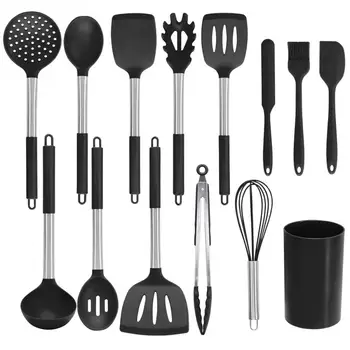 14pcs Heat Resistant Kitchen Utensil Mildewproof Easy Clean Non Stick Cooking Utensil Set Whisk Anti-slip Cooking Shovel
14pcs Heat Resistant Kitchen Utensil Mildewproof Easy Clean Non Stick Cooking Utensil Set Whisk Anti-slip Cooking Shovel