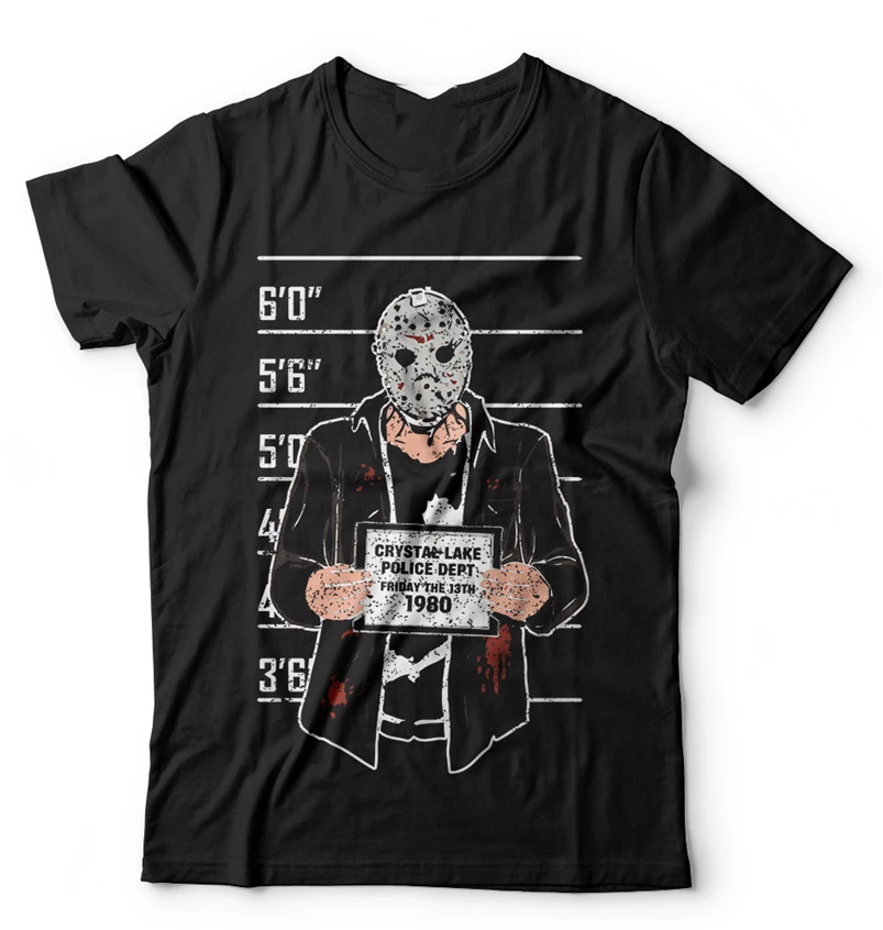 Camp Crystal Lake Friday 13Th Jason Jail Picture модная футболка футболки хоррор Толстовка Футболка| |