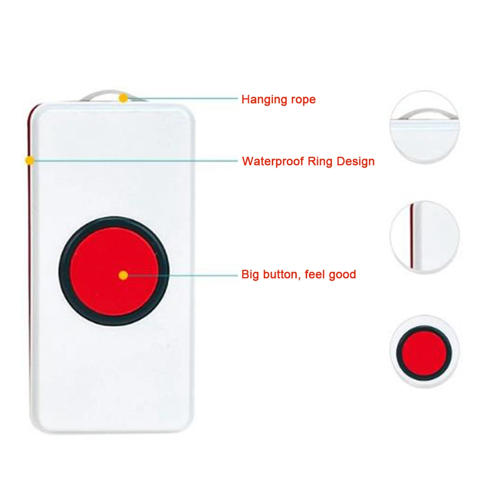 Wireless Security Handicapped Emergency Dialer Alarm System Household Elderly Children With Panic Button LED Indicator Calling
Wireless Security Handicapped Emergency Dialer Alarm System Household Elderly Children With Panic Button LED Indicator Calling